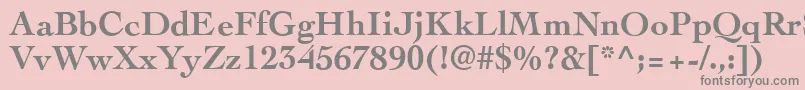 CockneyBold Font – Gray Fonts on Pink Background