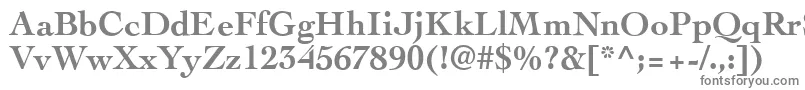 フォントCockneyBold – 白い背景に灰色の文字