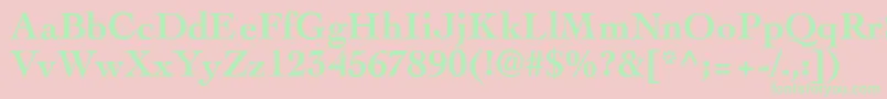 CockneyBold Font – Green Fonts on Pink Background