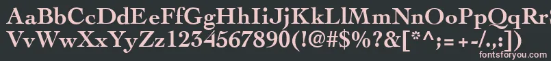 CockneyBold Font – Pink Fonts on Black Background