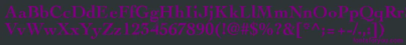 CockneyBold Font – Purple Fonts on Black Background