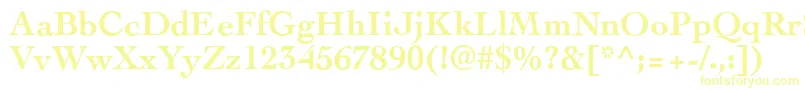 CockneyBold Font – Yellow Fonts on White Background