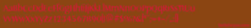 DragonserialRegular Font – Red Fonts on Brown Background