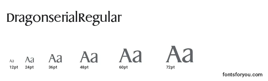 DragonserialRegular Font Sizes