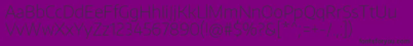 More about EncodesansThin Font EncodesansThin Font – Black Fonts on Purple Background