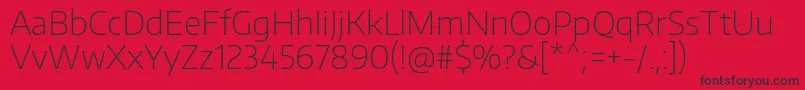 EncodesansThin Font – Black Fonts on Red Background