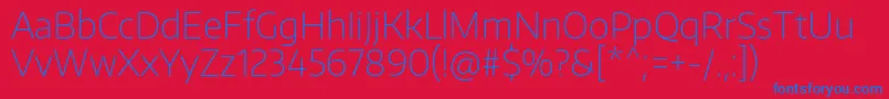 EncodesansThin Font – Blue Fonts on Red Background