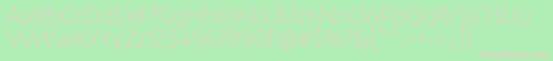 EncodesansThin Font – Pink Fonts on Green Background