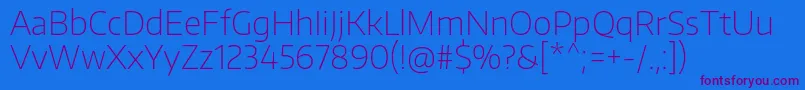 More about EncodesansThin Font EncodesansThin Font – Purple Fonts on Blue Background