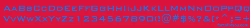 BankGothicMedium Font – Blue Fonts on Red Background