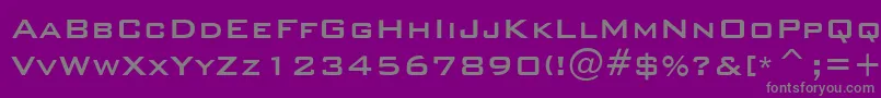 BankGothicMedium Font – Gray Fonts on Purple Background