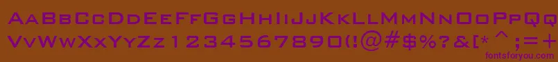 Шрифт BankGothicMedium – фиолетовые шрифты на коричневом фоне