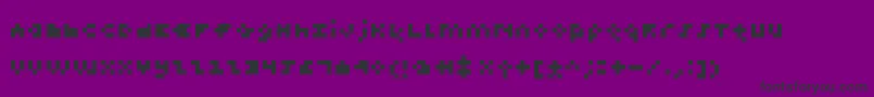 TeenyPix Font – Black Fonts on Purple Background