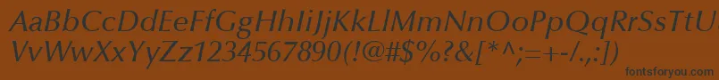 More about OptimaLtMediumItalic Font OptimaLtMediumItalic Font – Black Fonts on Brown Background