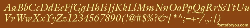 Más sobre la fuente GalliardstdItalic fuente GalliardstdItalic – Fuentes Amarillas Sobre Fondo Marrón