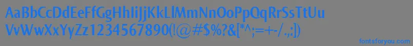 NormaCondBold Font – Blue Fonts on Gray Background