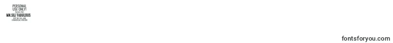 FabulousPersonalUse-Schriftart – Schriften für die Ziffer 5