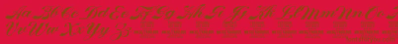 FabulousPersonalUse Font – Brown Fonts on Red Background