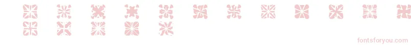 Zone23Crosses-Schriftart – Rosa Schriften auf weißem Hintergrund