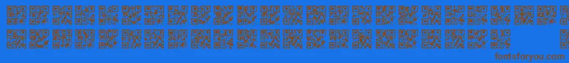 More about QrFontTfb Font QrFontTfb Font – Brown Fonts on Blue Background