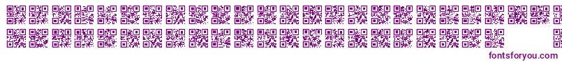フォントQrFontTfb – 紫色のフォント