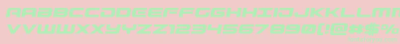 Gunshipsemital Font – Green Fonts on Pink Background