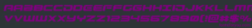 Gunshipsemital Font – Purple Fonts on Black Background