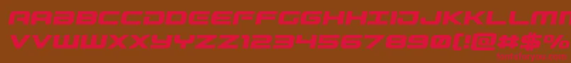 Gunshipsemital Font – Red Fonts on Brown Background