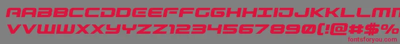 Gunshipsemital Font – Red Fonts on Gray Background