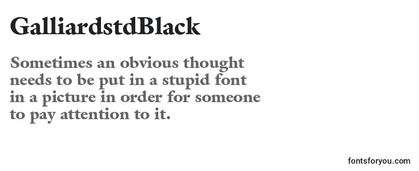 Review of the GalliardstdBlack Font