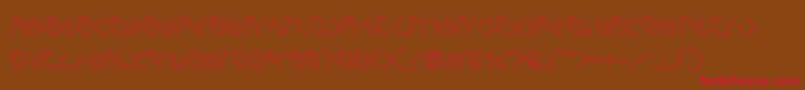 GraphicDreamHollow Font – Red Fonts on Brown Background