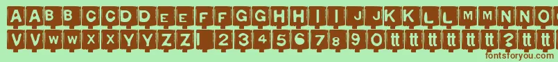 Typon Font – Brown Fonts on Green Background