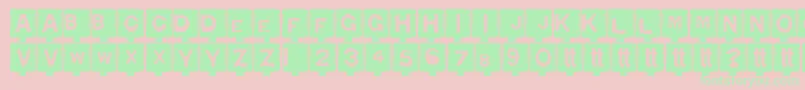 Typon Font – Green Fonts on Pink Background
