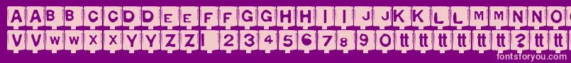 Typon Font – Pink Fonts on Purple Background