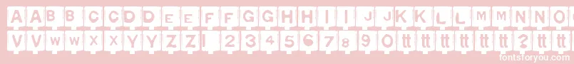 Typon Font – White Fonts on Pink Background