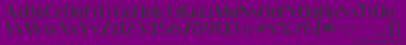 EngebrechtreExpanded Font – Black Fonts on Purple Background