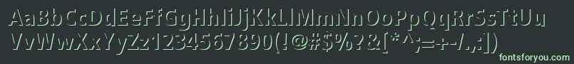フォントStEmbie – 黒い背景に緑の文字