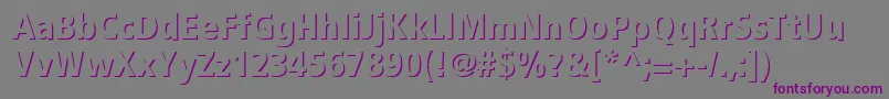 Шрифт StEmbie – фиолетовые шрифты на сером фоне