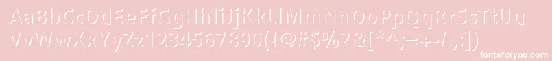 StEmbie Font – White Fonts on Pink Background
