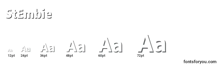 StEmbie Font Sizes