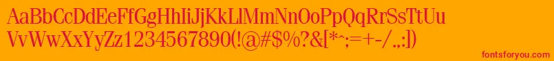 Smz Font – Red Fonts on Orange Background