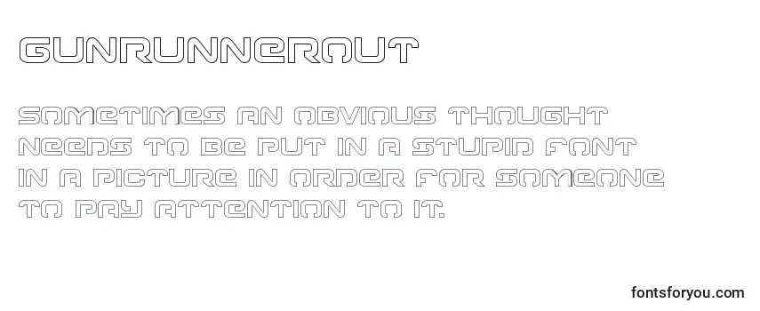 Обзор шрифта Gunrunnerout