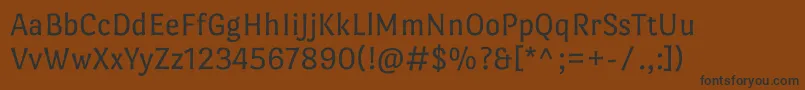 PortlligatsansRegular Font – Black Fonts on Brown Background
