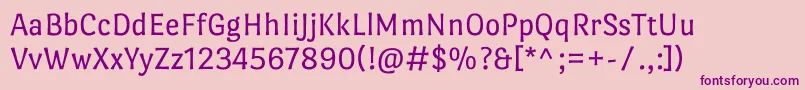 PortlligatsansRegular Font – Purple Fonts on Pink Background