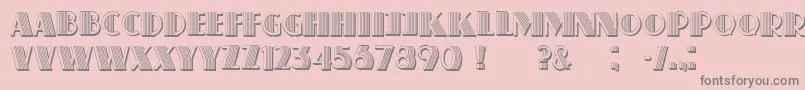 Schaeffer Font – Gray Fonts on Pink Background