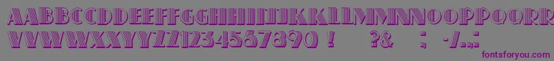 Schaeffer Font – Purple Fonts on Gray Background