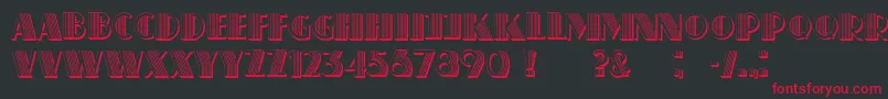 Schaeffer Font – Red Fonts on Black Background
