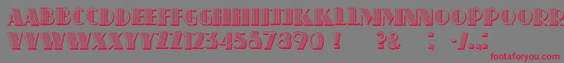 Schaeffer-Schriftart – Rote Schriften auf grauem Hintergrund