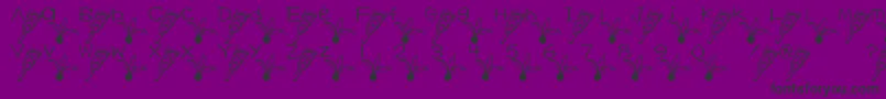 HagoitaFont Font – Black Fonts on Purple Background
