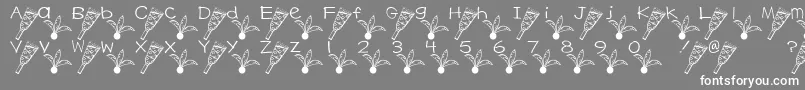 HagoitaFont Font – White Fonts on Gray Background